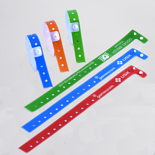 one time use custom plastic wristband