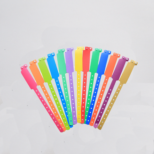 one time use custom big head plastic wristband