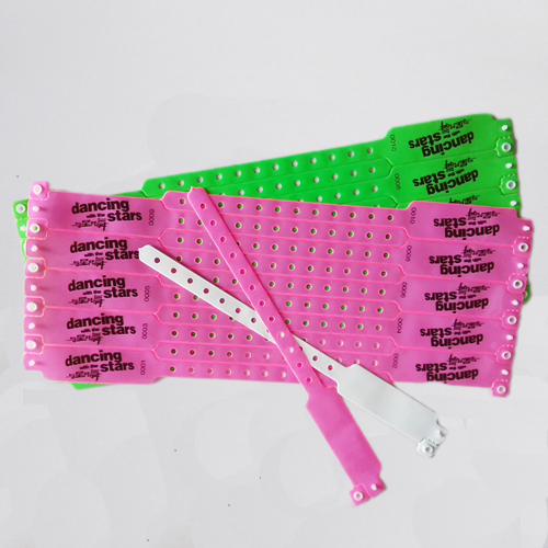 one time use custom PVC wristband