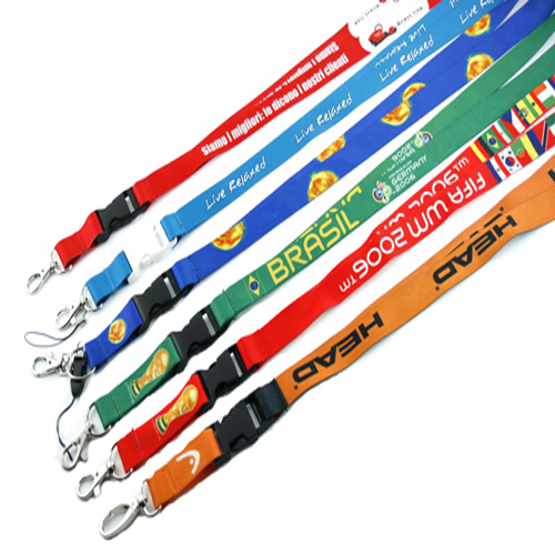 Hot sale fashion custom logo polyester retractable lanyard